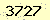 請輸入此驗證碼 : 3727