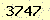 請輸入此驗證碼 : 3747