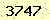 請輸入此驗證碼 : 3747