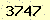 請輸入此驗證碼 : 3747