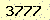 請輸入此驗證碼 : 3777