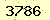 請輸入此驗證碼 : 3786