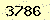 請輸入此驗證碼 : 3786