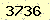請輸入此驗證碼 : 3736