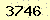 請輸入此驗證碼 : 3746