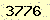 請輸入此驗證碼 : 3776