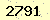 請輸入此驗證碼 : 2791