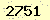 請輸入此驗證碼 : 2751