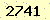 請輸入此驗證碼 : 2741