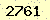 請輸入此驗證碼 : 2761