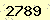 請輸入此驗證碼 : 2789
