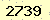 請輸入此驗證碼 : 2739