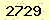 請輸入此驗證碼 : 2729