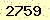 請輸入此驗證碼 : 2759