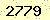請輸入此驗證碼 : 2779