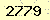 請輸入此驗證碼 : 2779