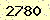 請輸入此驗證碼 : 2780