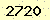 請輸入此驗證碼 : 2720