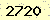 請輸入此驗證碼 : 2720