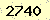 請輸入此驗證碼 : 2740