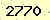 請輸入此驗證碼 : 2770