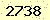 請輸入此驗證碼 : 2738