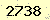 請輸入此驗證碼 : 2738