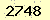 請輸入此驗證碼 : 2748
