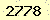 請輸入此驗證碼 : 2778