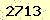 請輸入此驗證碼 : 2713