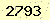 請輸入此驗證碼 : 2793