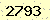 請輸入此驗證碼 : 2793