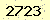 請輸入此驗證碼 : 2723
