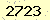 請輸入此驗證碼 : 2723