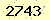 請輸入此驗證碼 : 2743