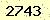請輸入此驗證碼 : 2743