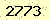 請輸入此驗證碼 : 2773