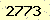 請輸入此驗證碼 : 2773