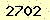 請輸入此驗證碼 : 2702