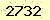 請輸入此驗證碼 : 2732