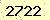 請輸入此驗證碼 : 2722