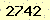 請輸入此驗證碼 : 2742
