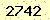 請輸入此驗證碼 : 2742