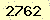 請輸入此驗證碼 : 2762