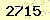 請輸入此驗證碼 : 2715