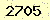 請輸入此驗證碼 : 2705