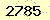 請輸入此驗證碼 : 2785
