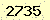 請輸入此驗證碼 : 2735