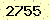 請輸入此驗證碼 : 2755