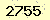 請輸入此驗證碼 : 2755